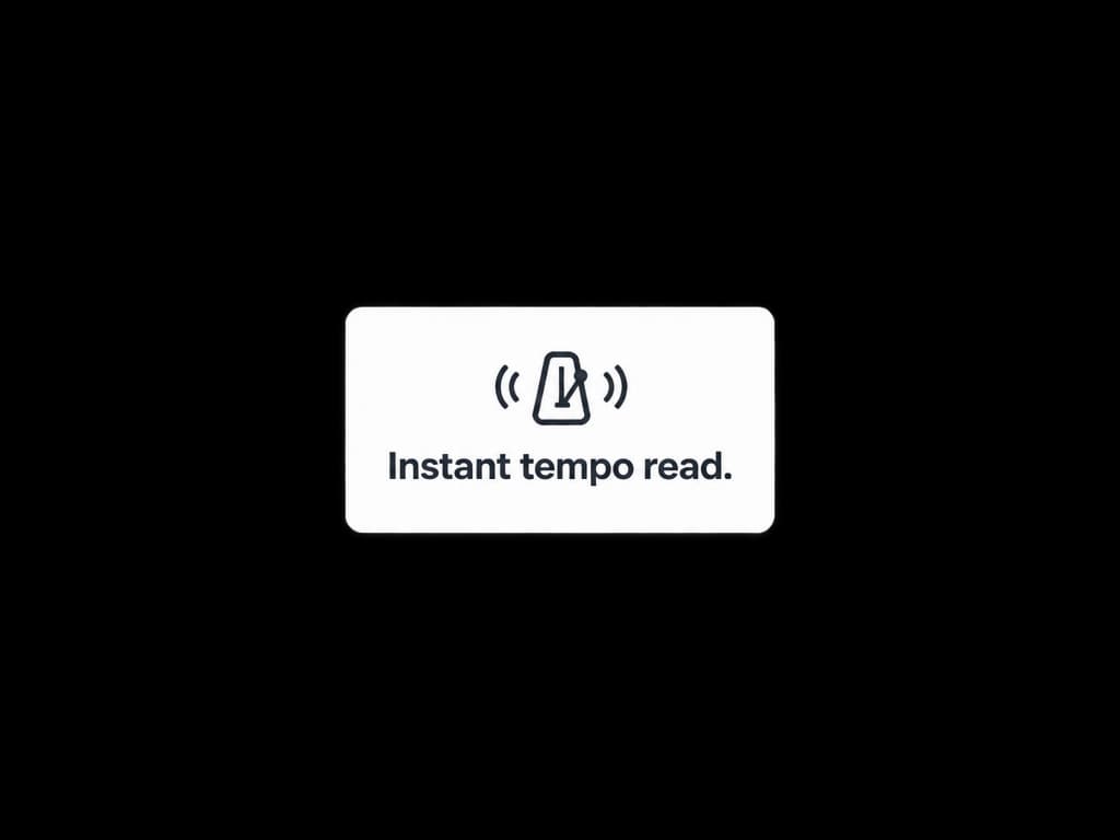 Instant tempo read