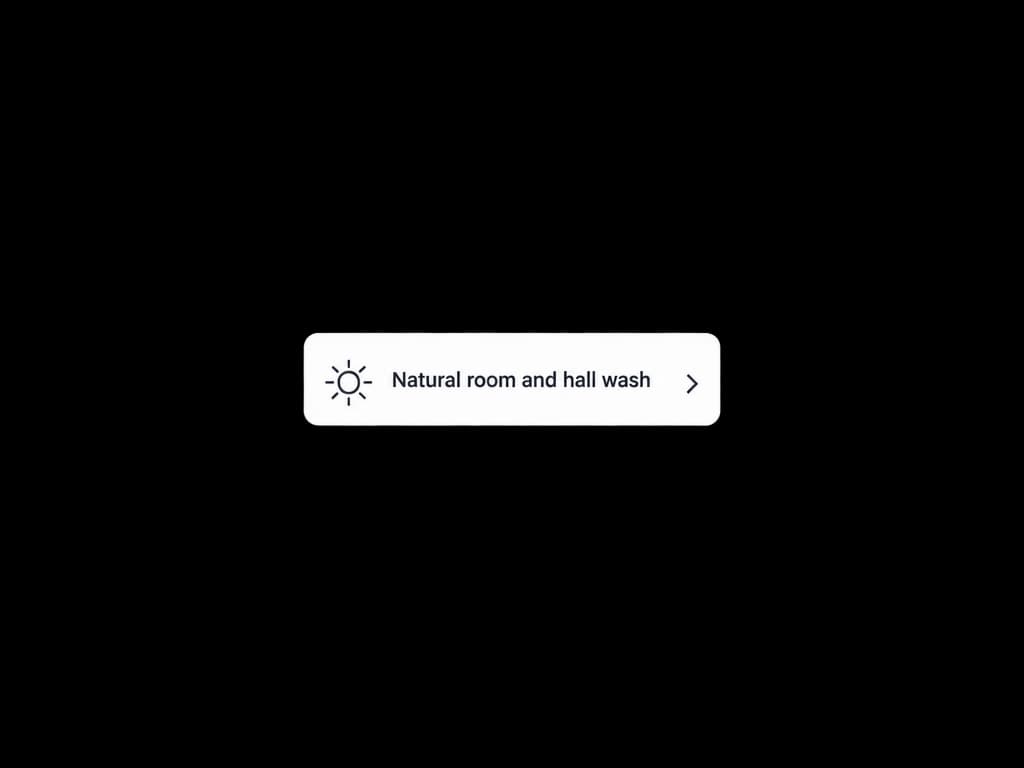 Natural room and hall wash