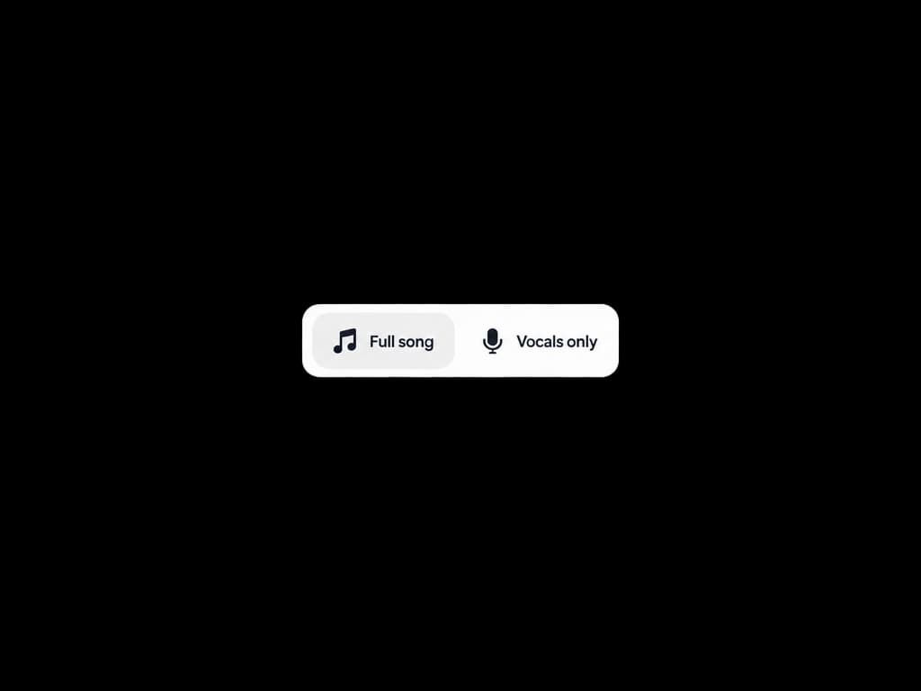Full song or vocals only