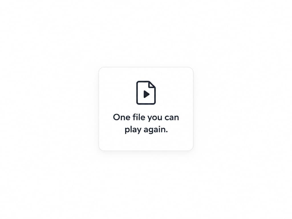 One relaxing track at a length you set