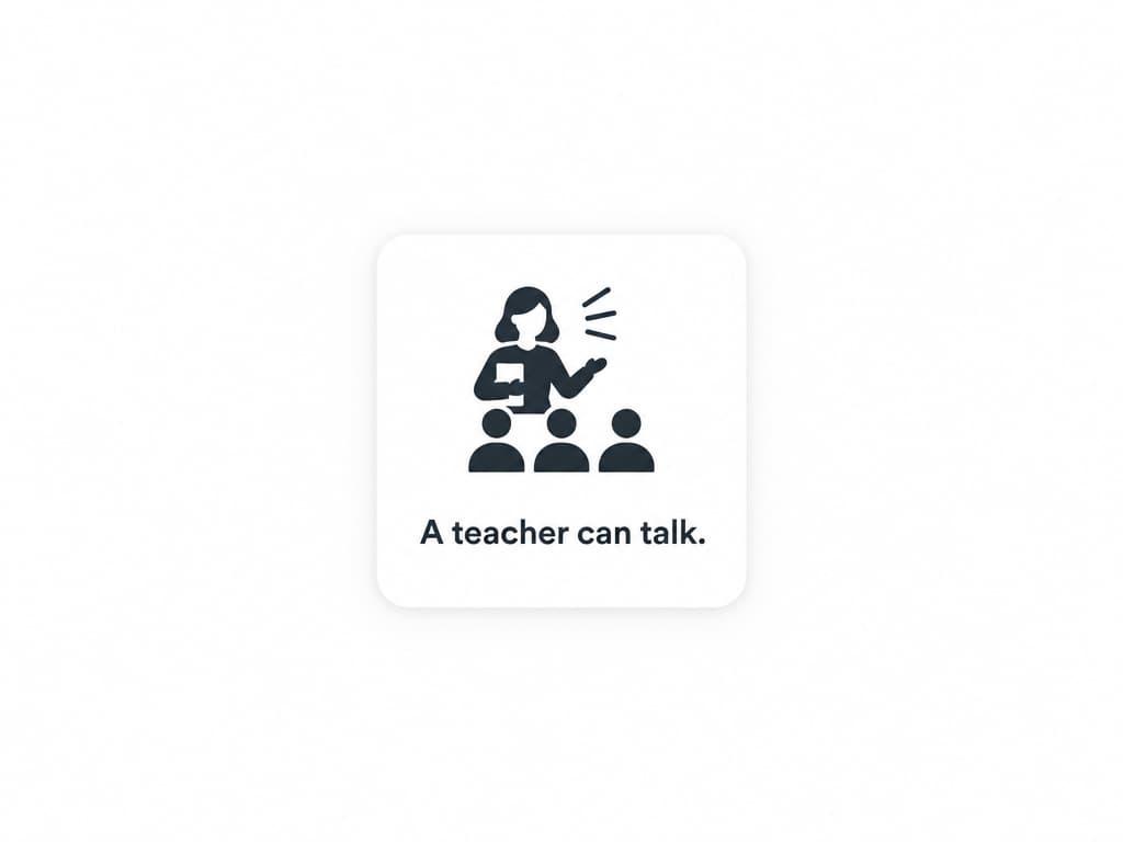 Instrumental music with space for a teacher