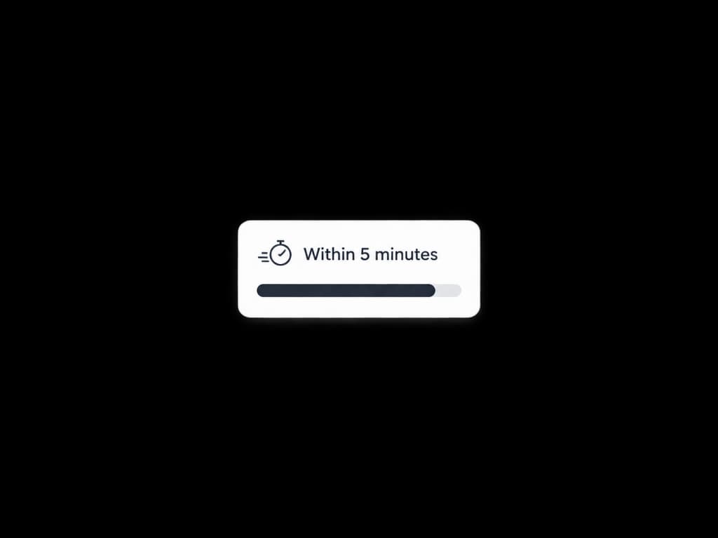 En menos de 5 minutos