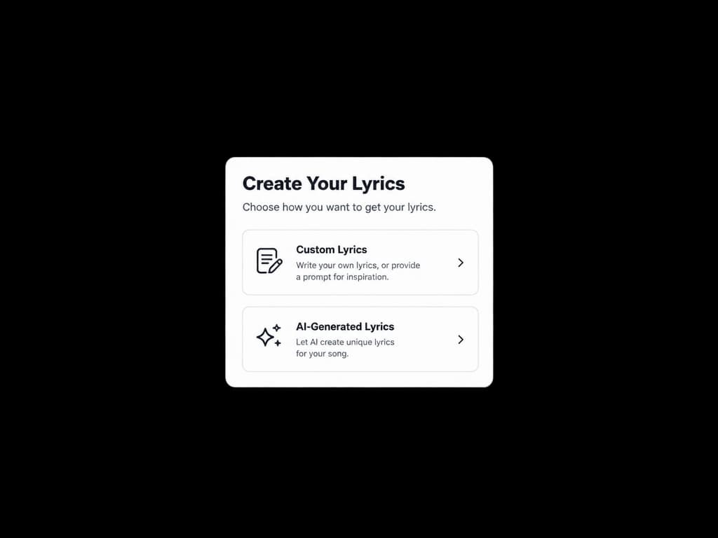 Custom or AI-generated lyrics