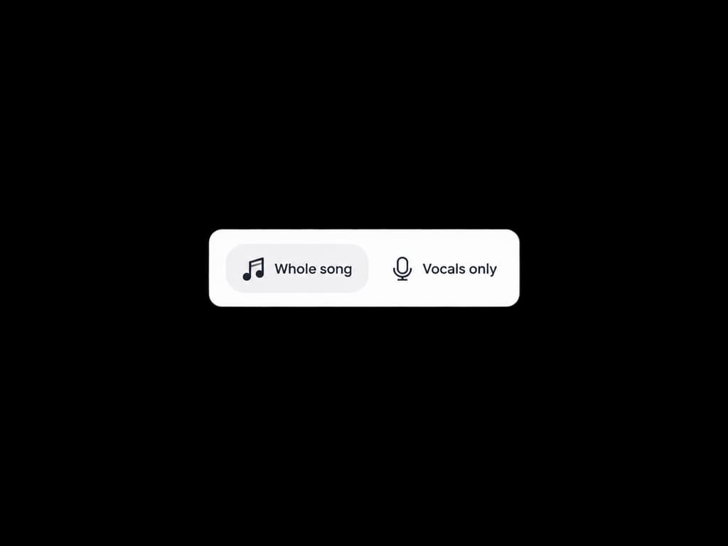 Whole song or vocals only