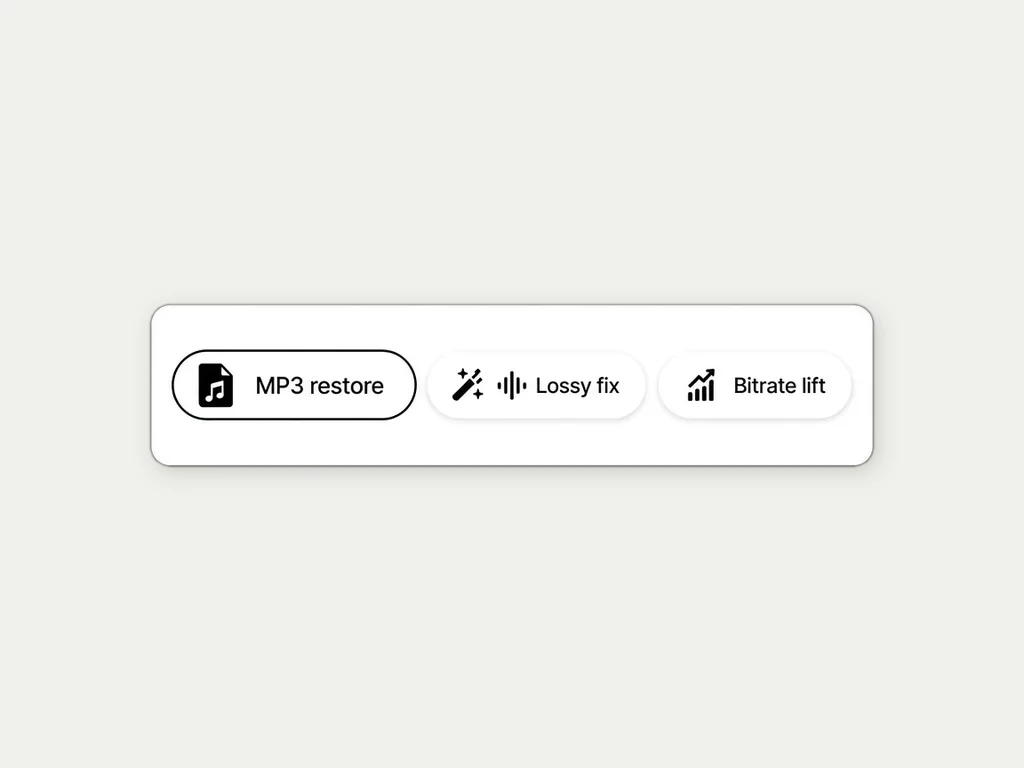 Restore MP3 and low-bitrate damage