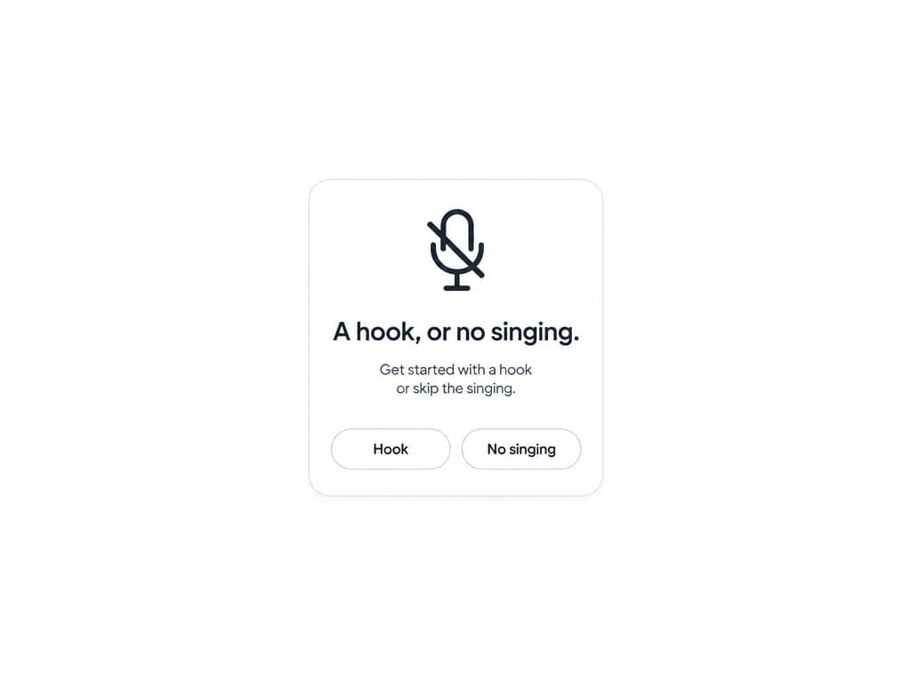 A short vocal hook or an instrumental track